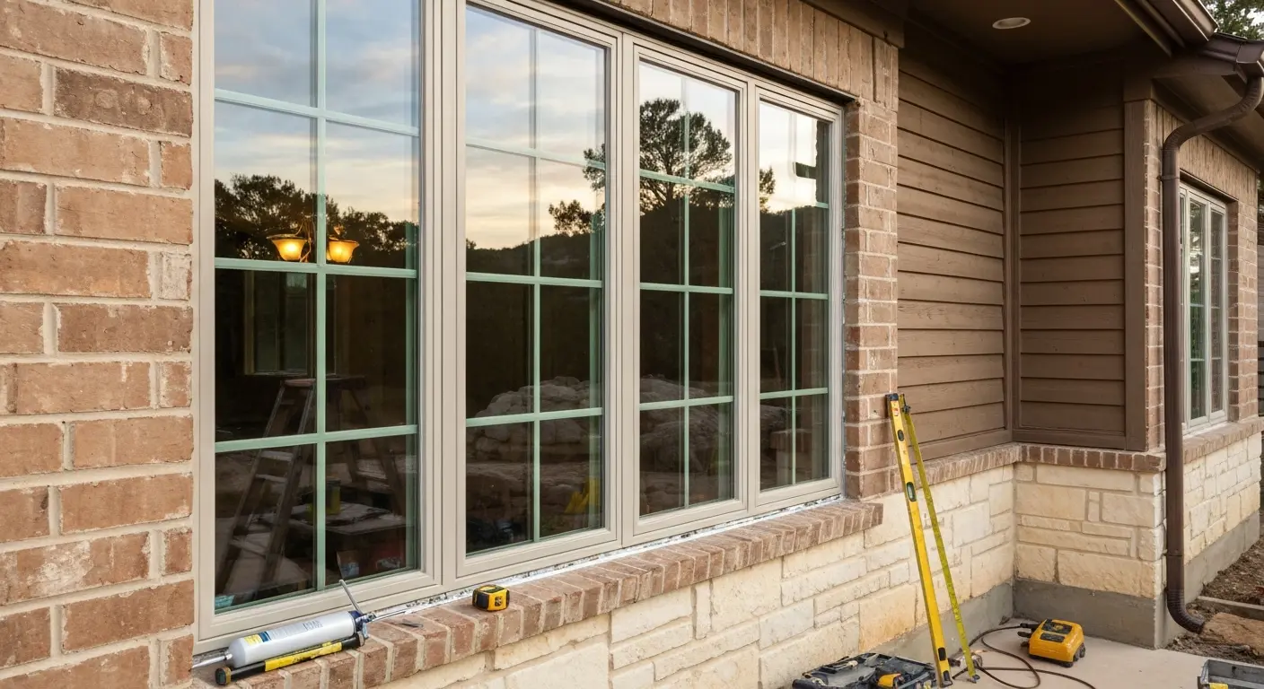 Window installation in residential home