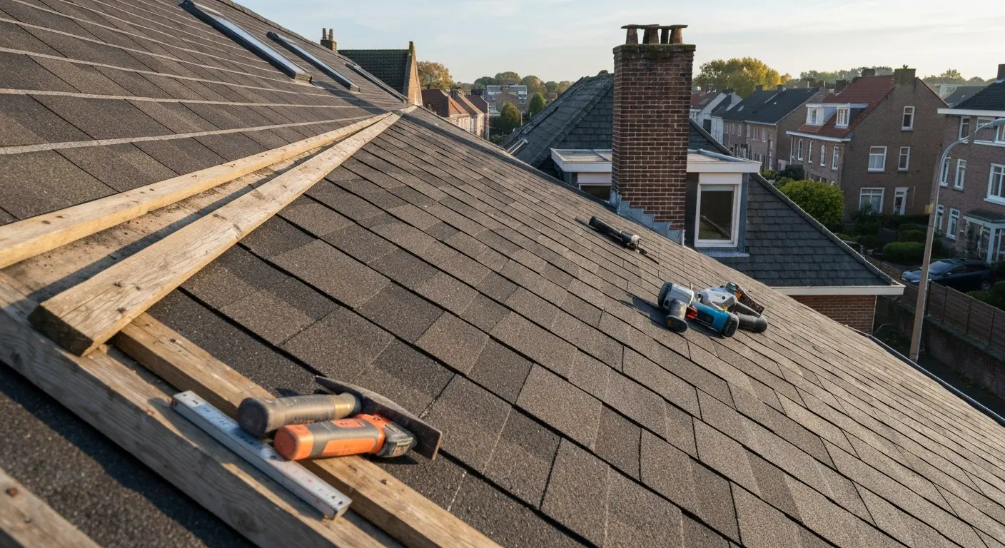 Asphalt roof replacement project