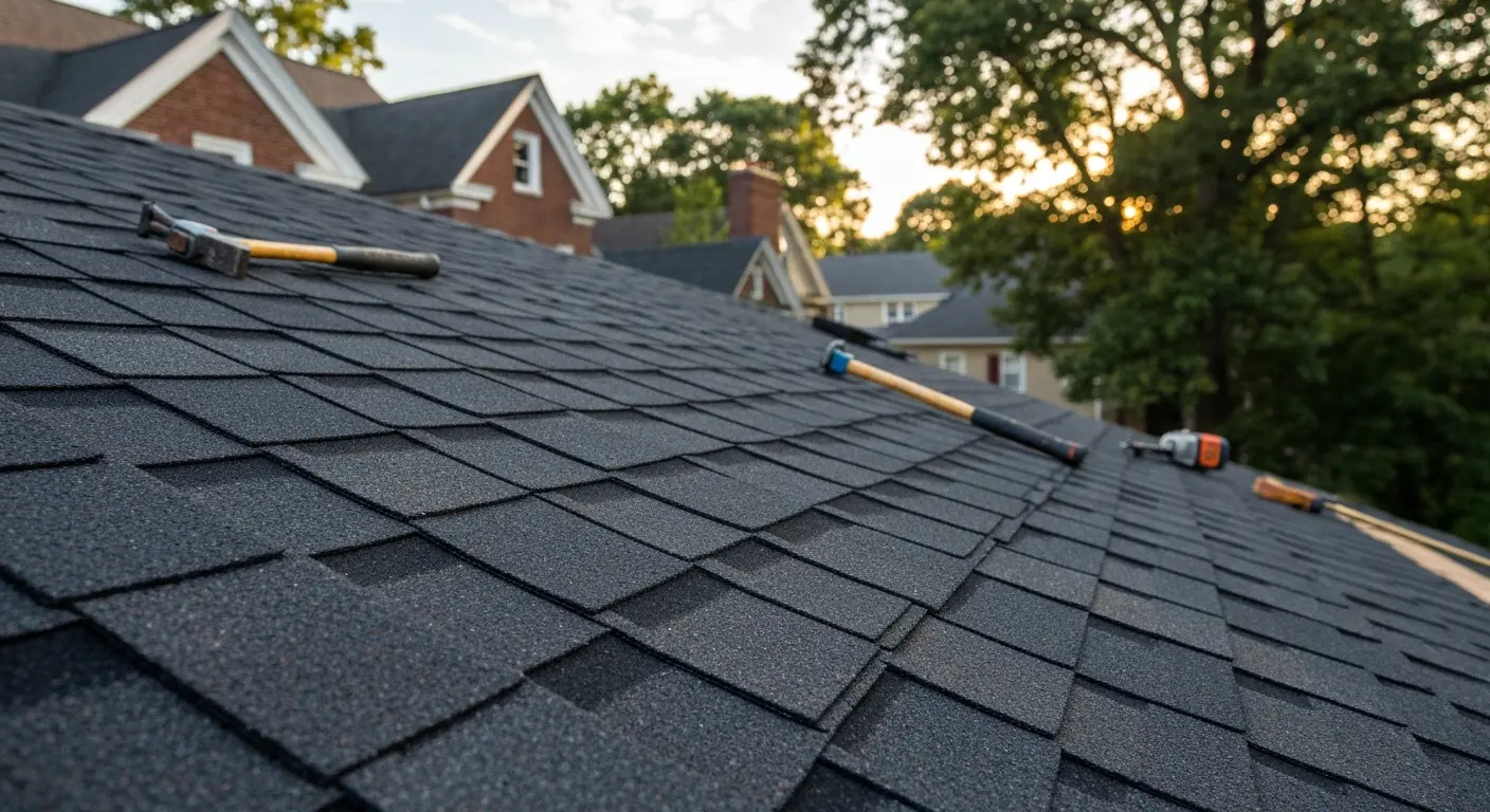 Asphalt shingle roof installed on Auburn home