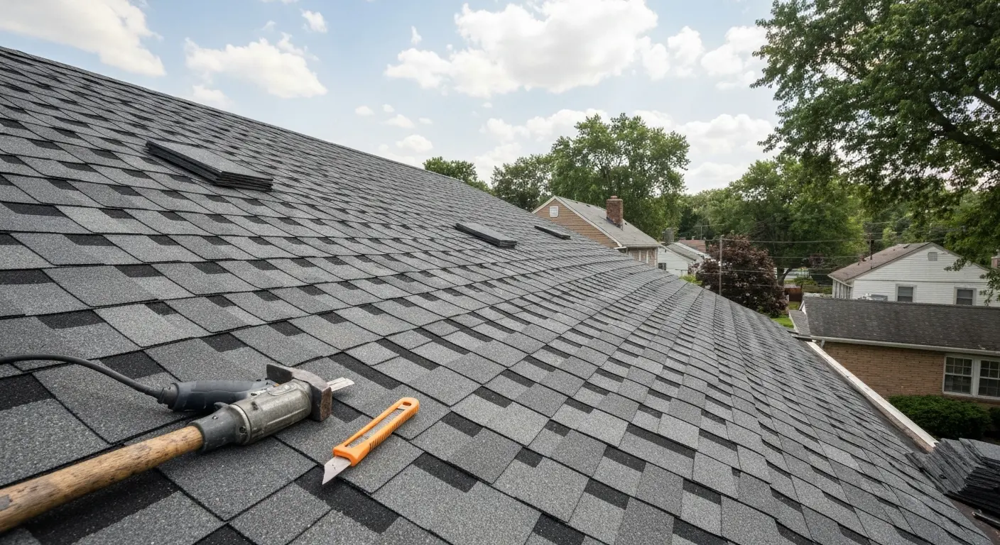 Asphalt shingle roof