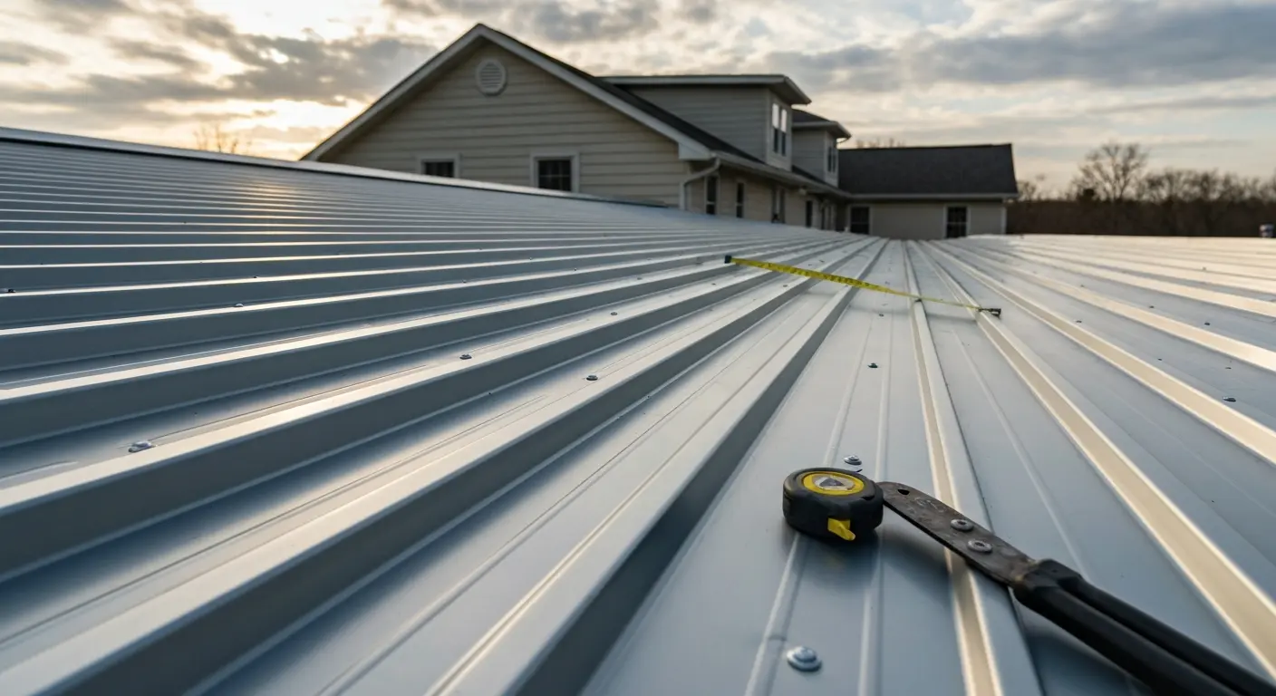 Metal roof installation for durability