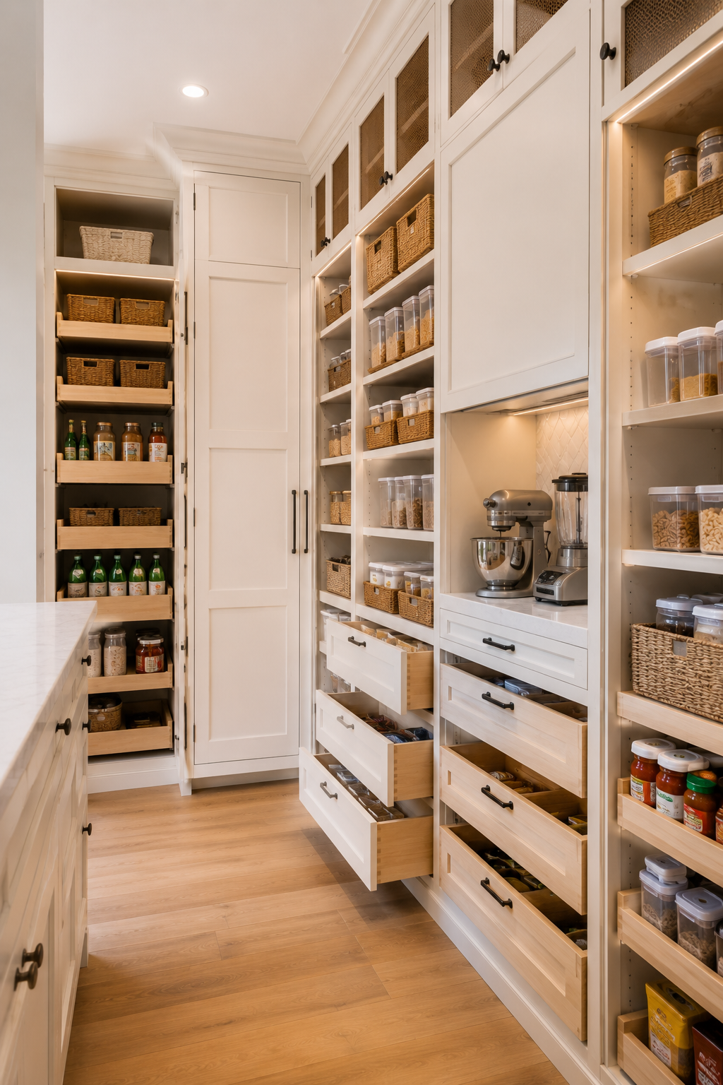 Custom pantry organization cabinets in Columbia SC