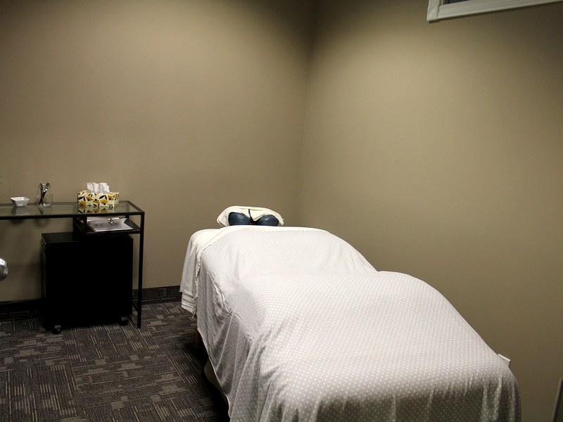 Massage therapy room