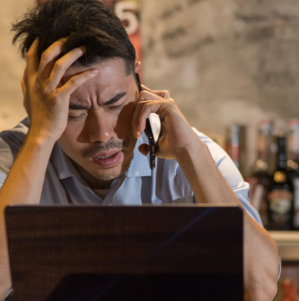 Tim & Pam with local business