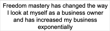Income Unlocked testimonial from Vanessa