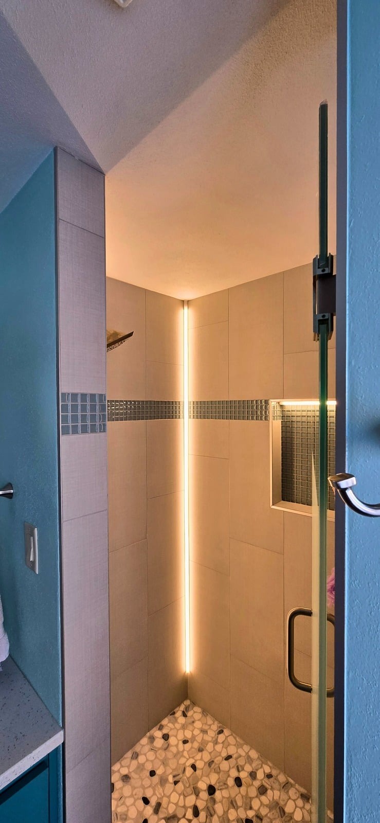 After: Finished spa bathroom