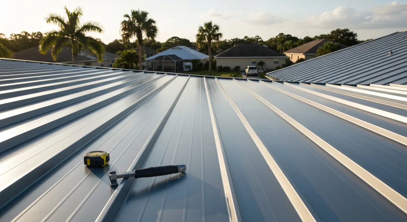 Metal roofing system installation