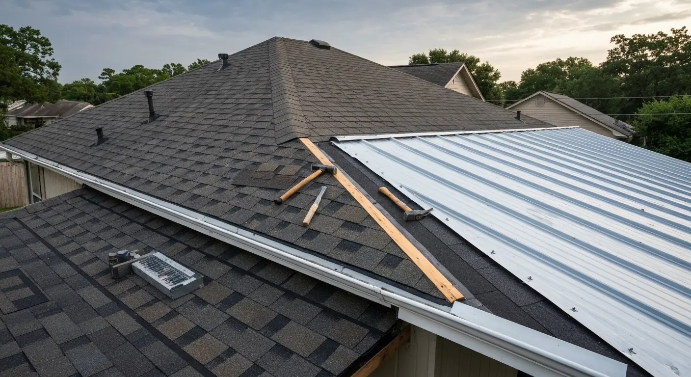 Roof repair and replacement work