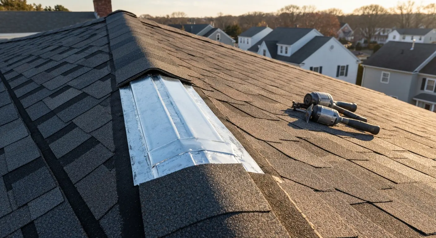 Roof repair work