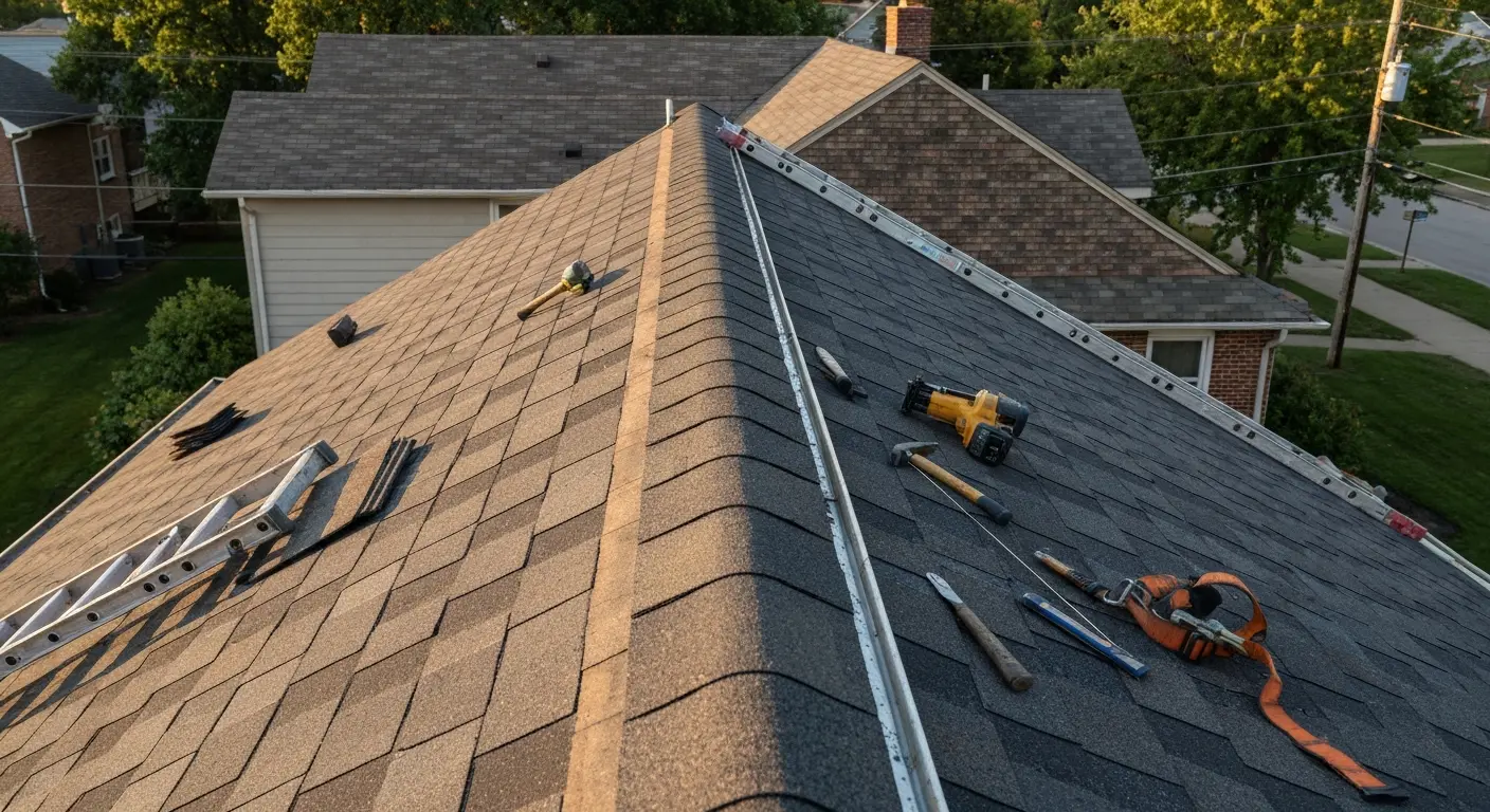 Shingle roof installation