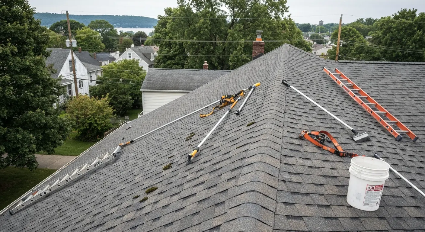 Roof maintenance and cleaning
