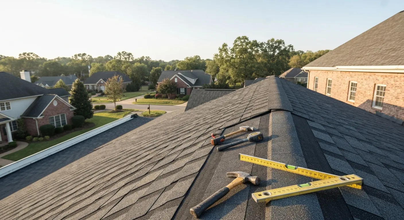 Roof replacement project in Huntsville