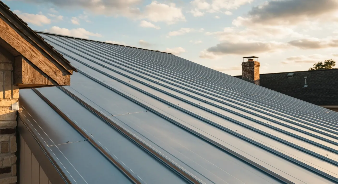 Metal roofing installation