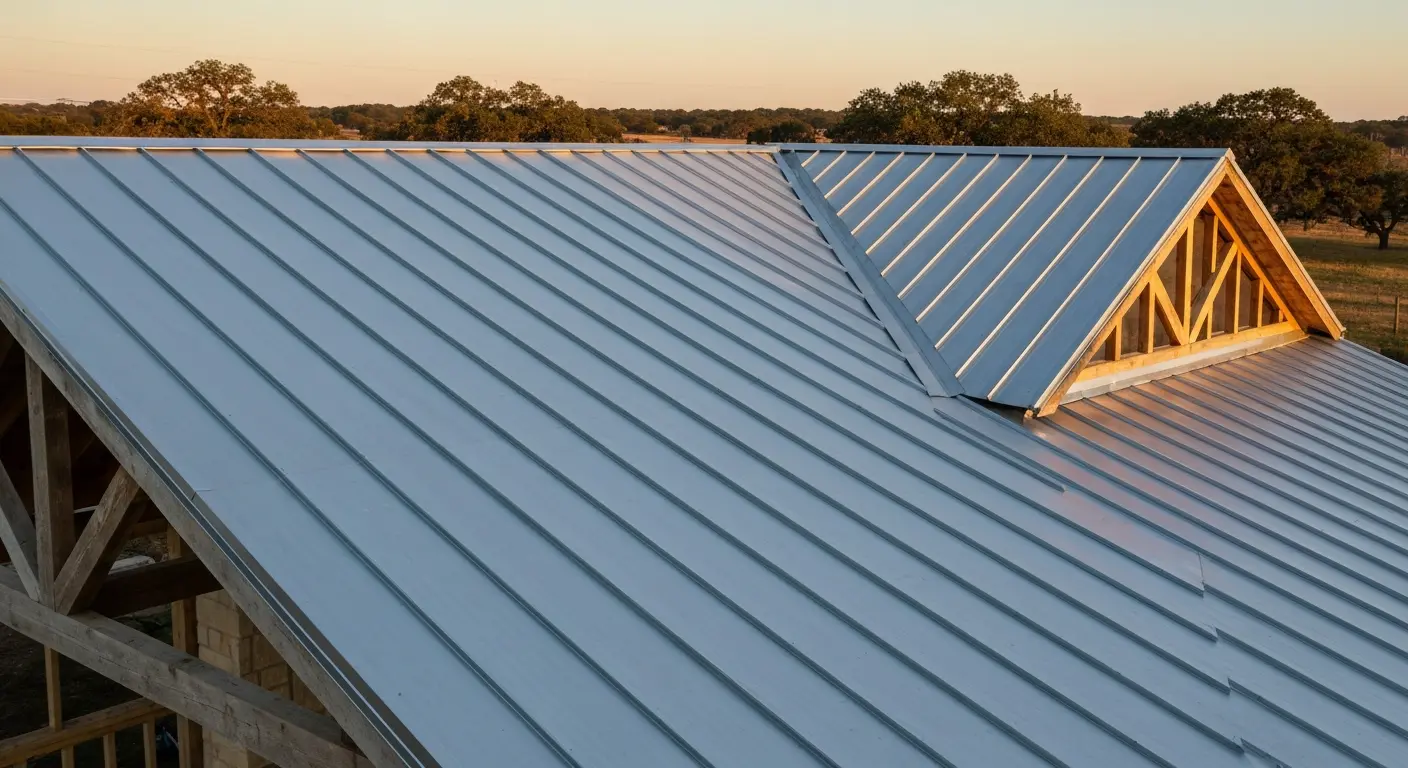 Metal roofing installation