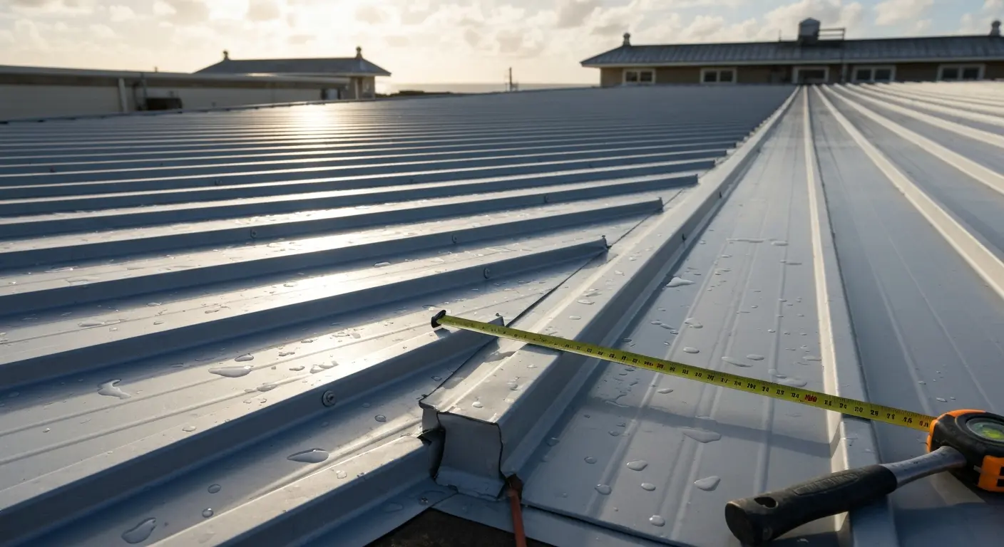 Metal roofing installation