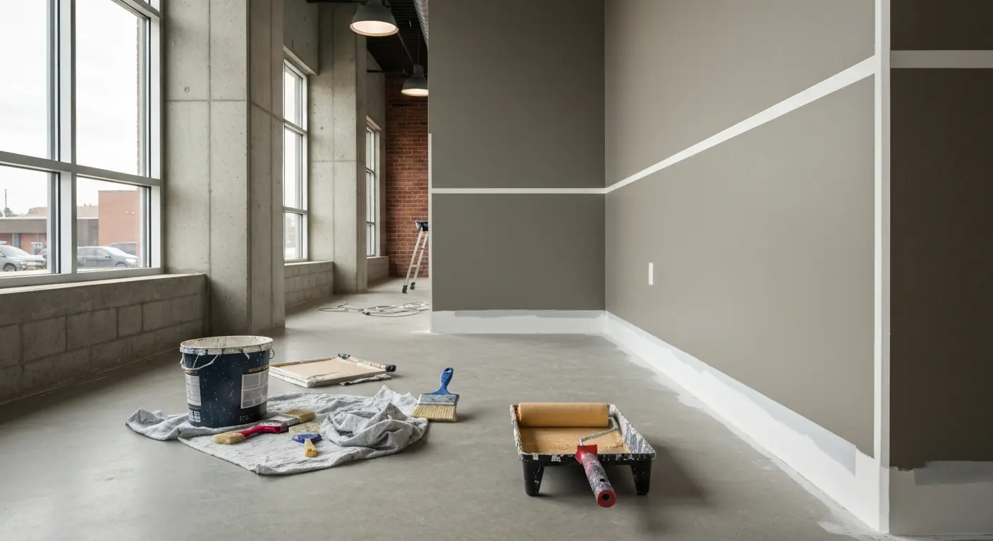 Commercial painting project