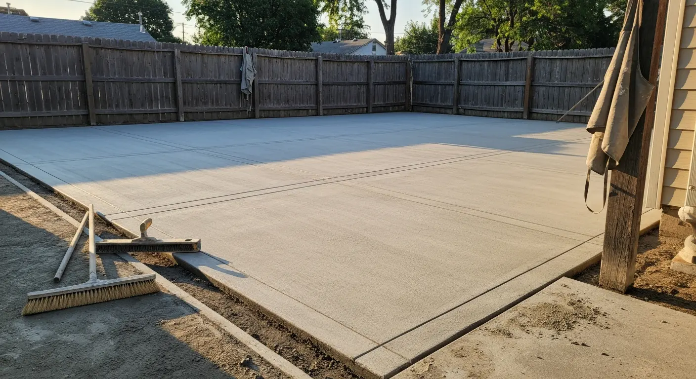 Concrete patio