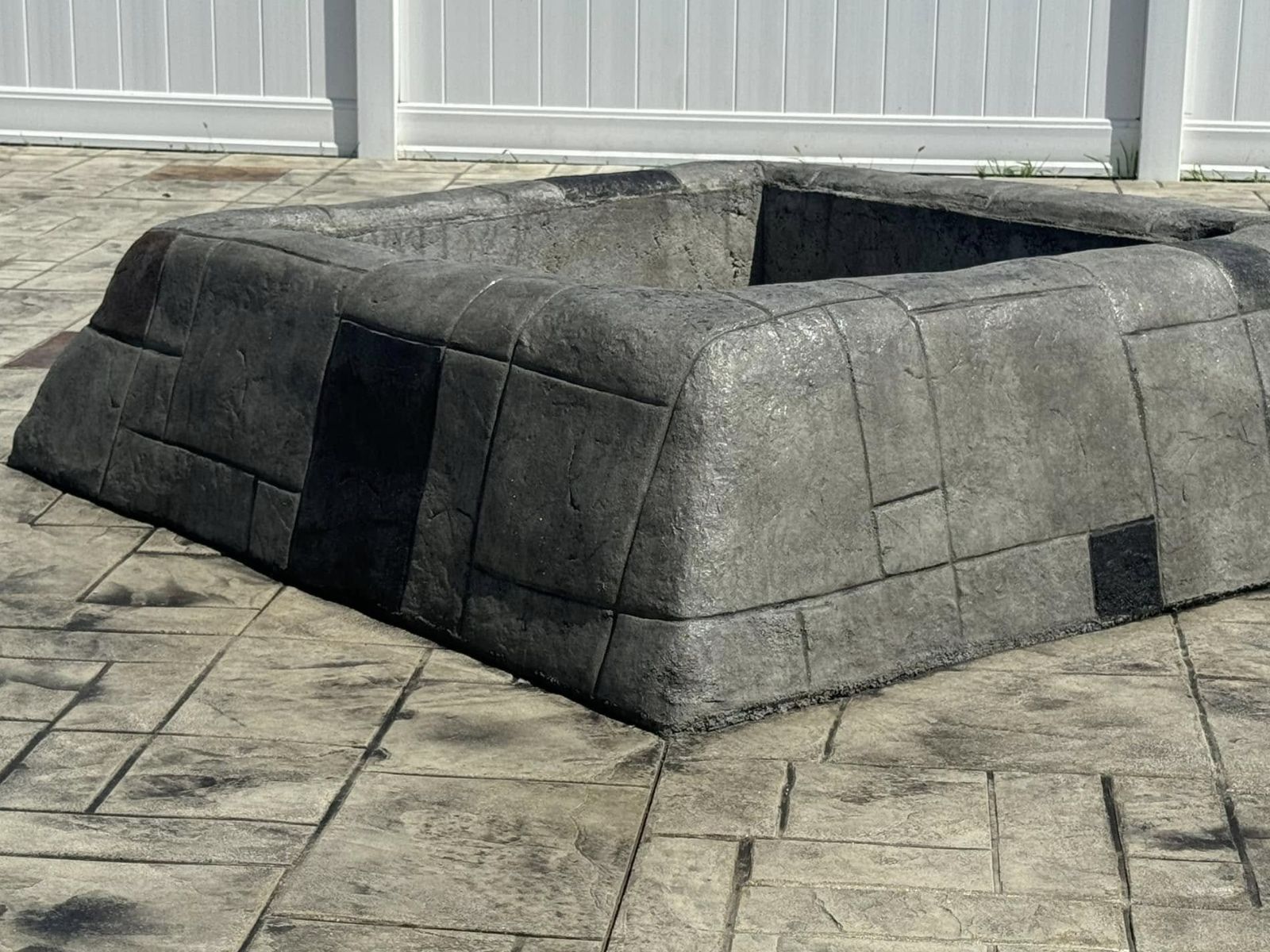Approved miscellaneous concrete project in its property setting