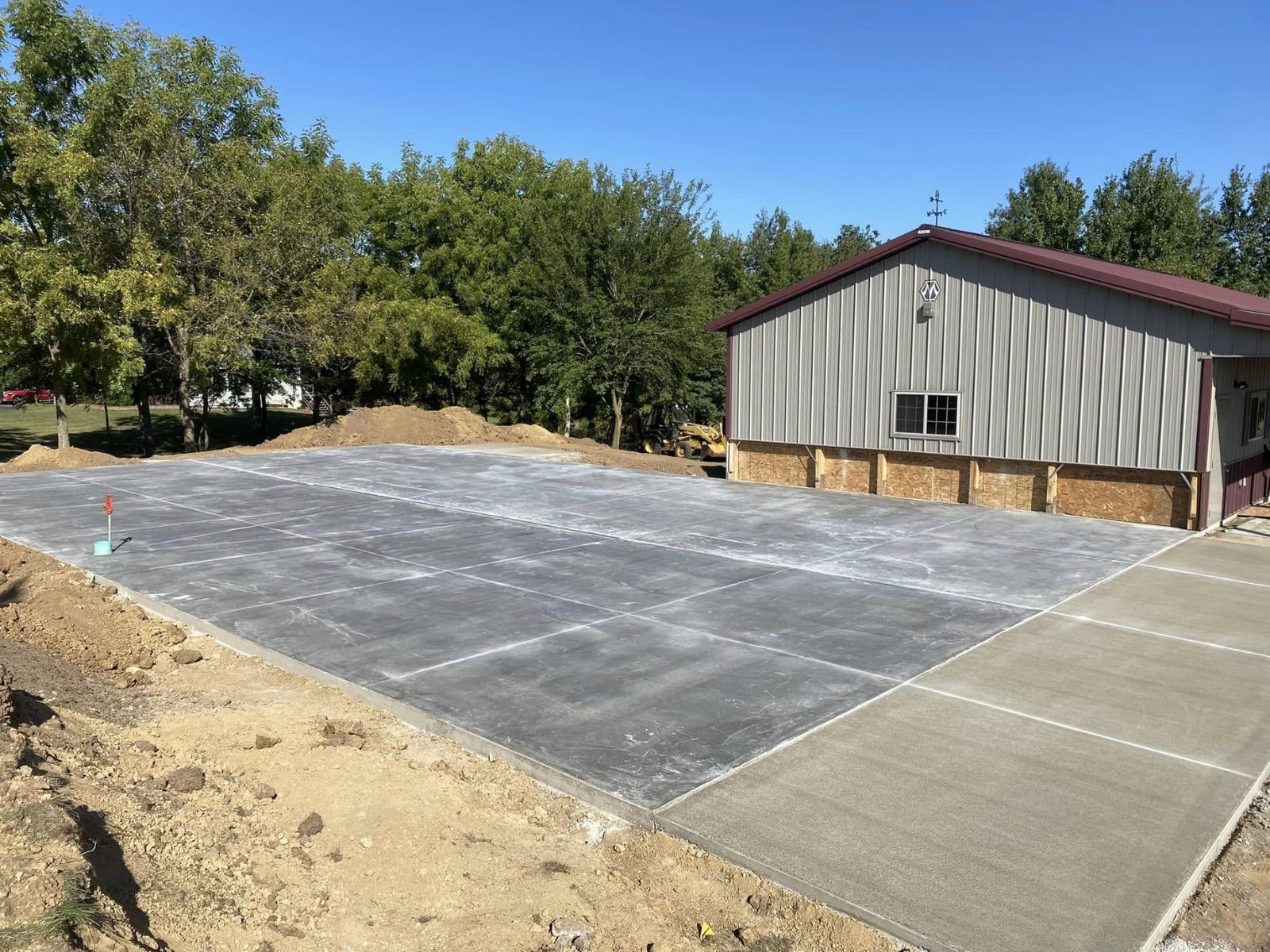 Concrete connection at a residential or commercial property