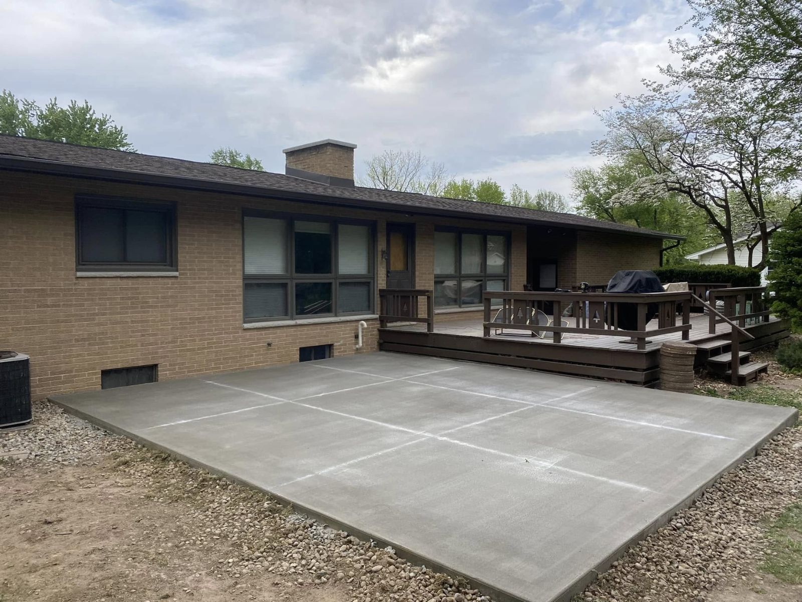 Concrete patio project