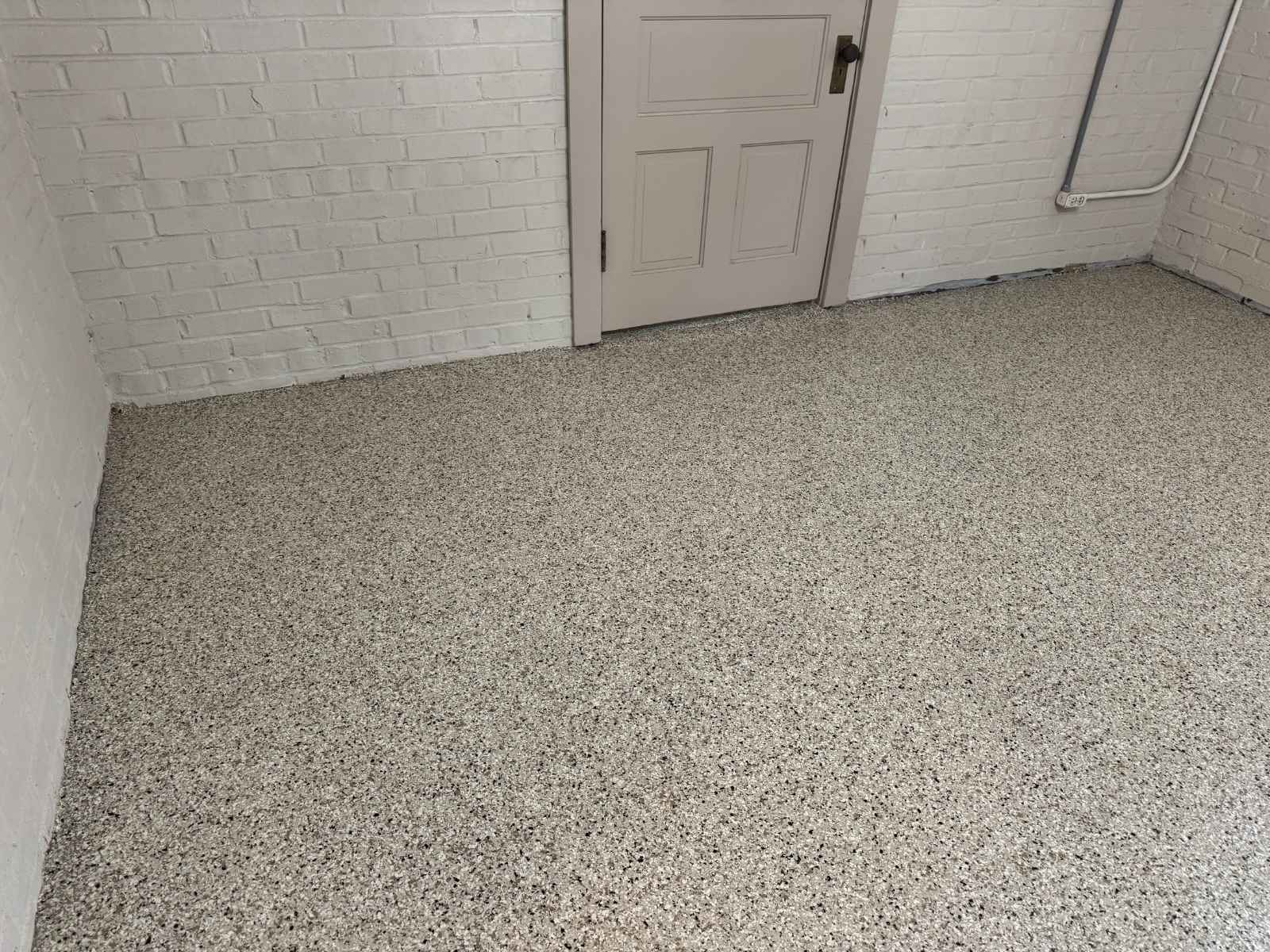 Finished interior epoxy floor