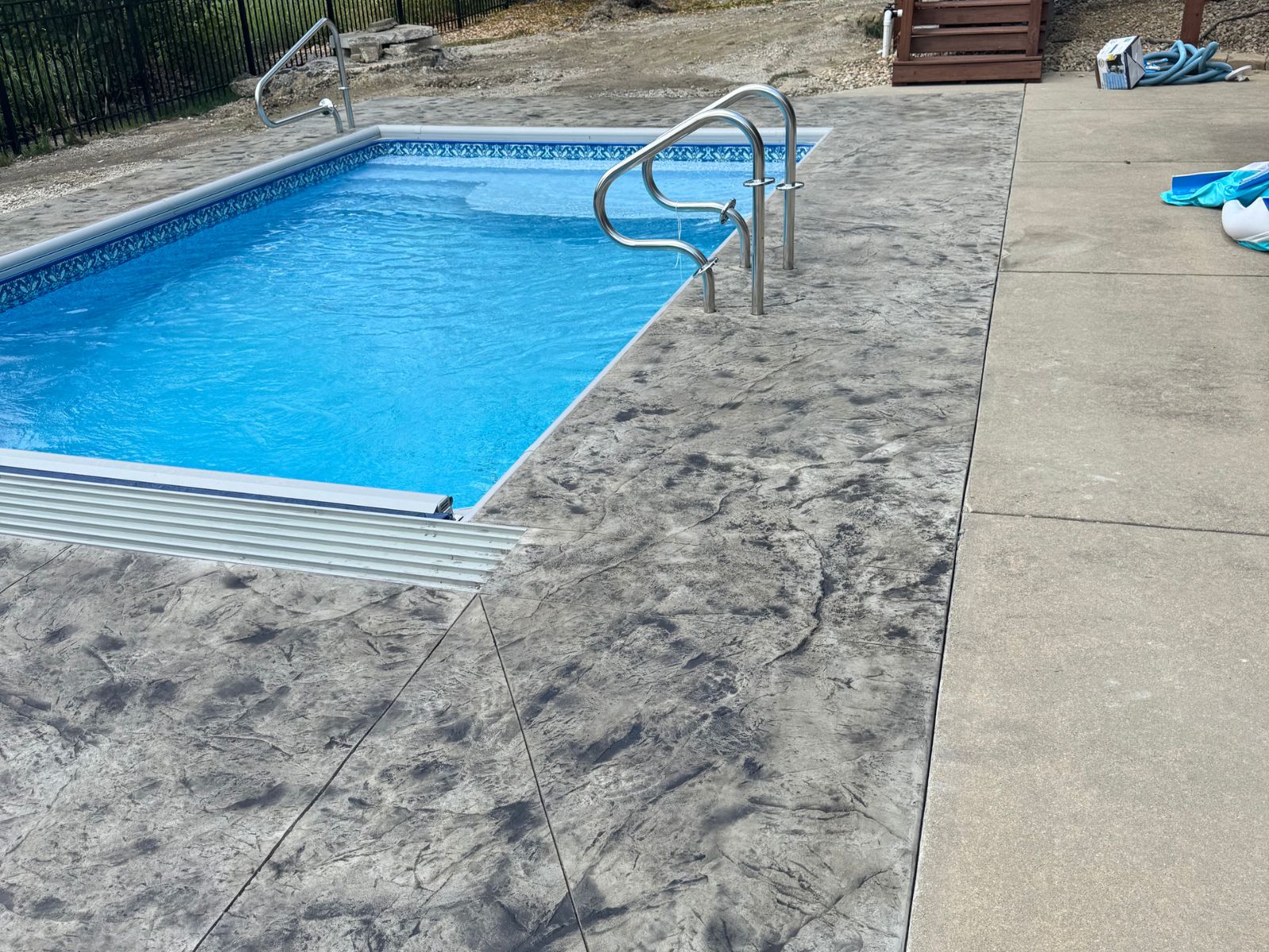 Pool deck concrete project