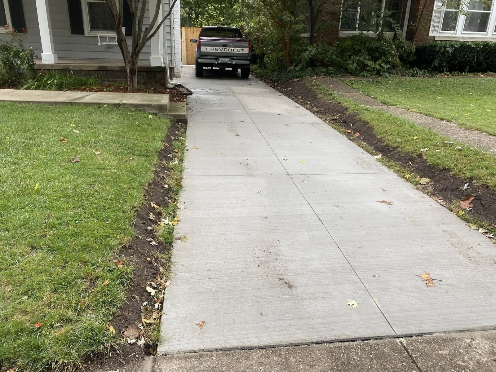 Concrete driveway project