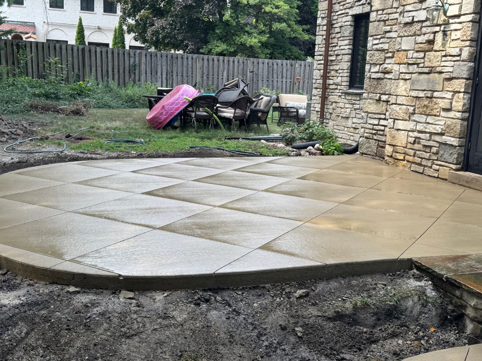 Concrete patio project