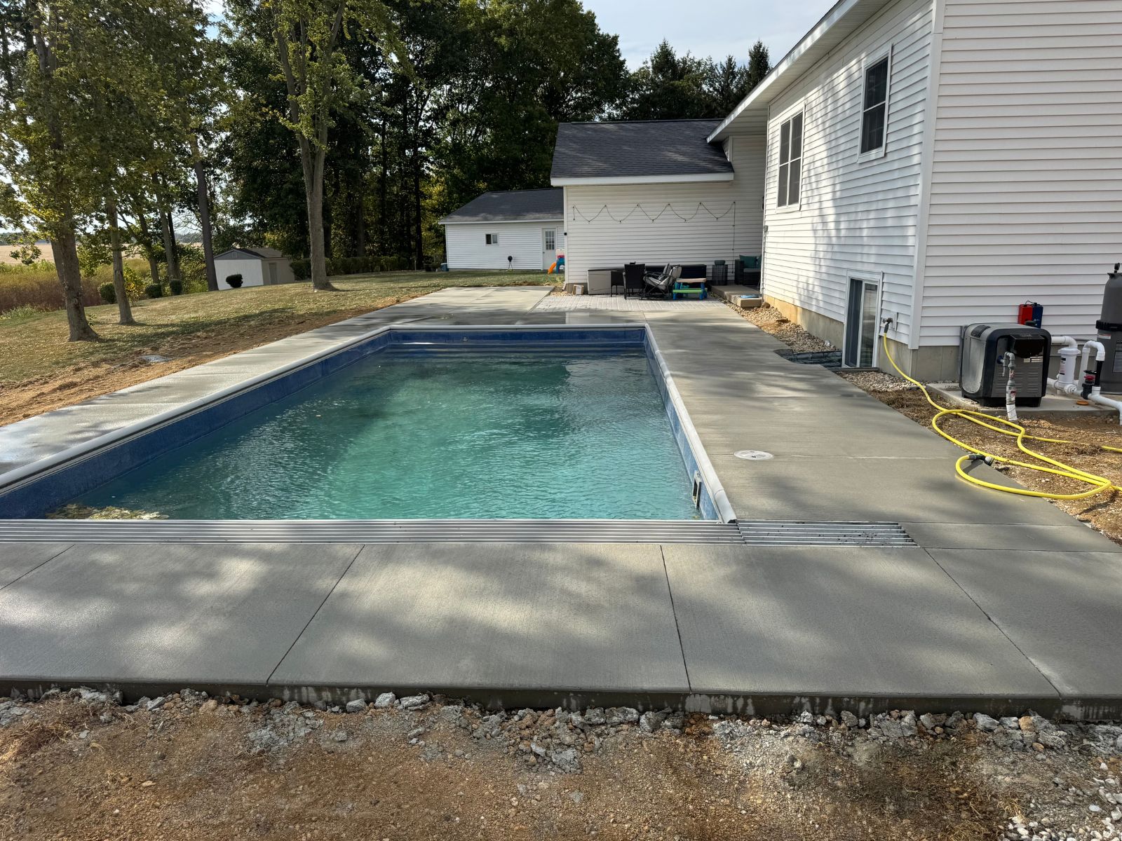 Pool deck concrete project