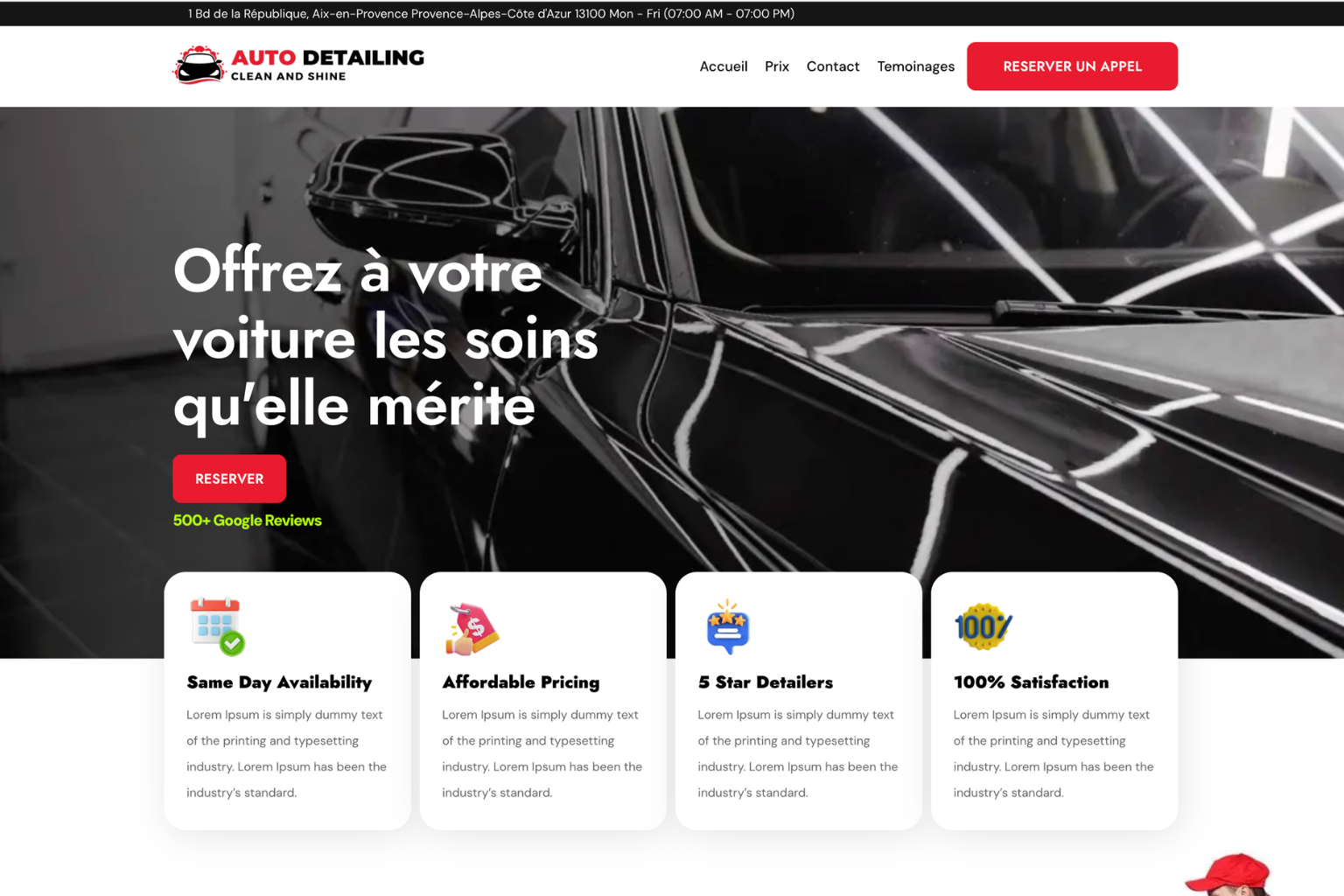 Réalisation site web