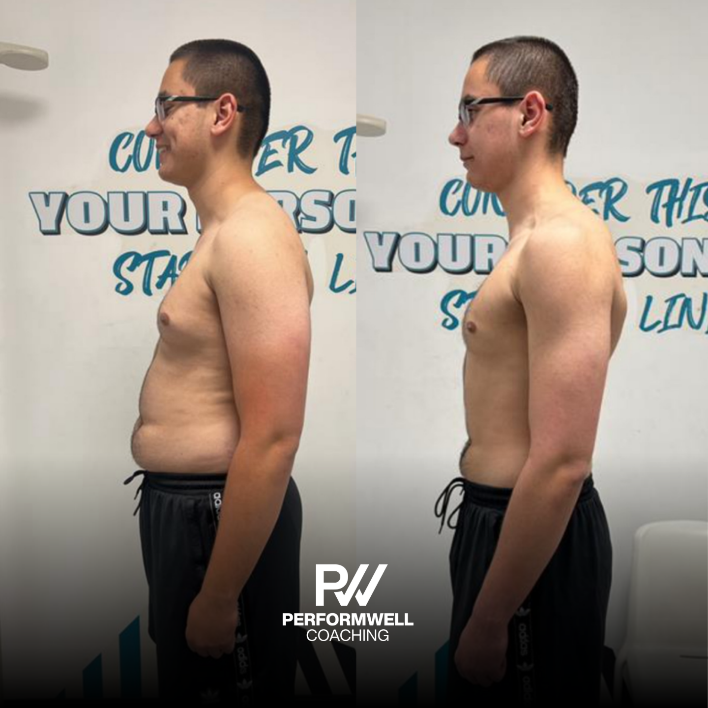 Alex transformation, gamer to strength, online coaching