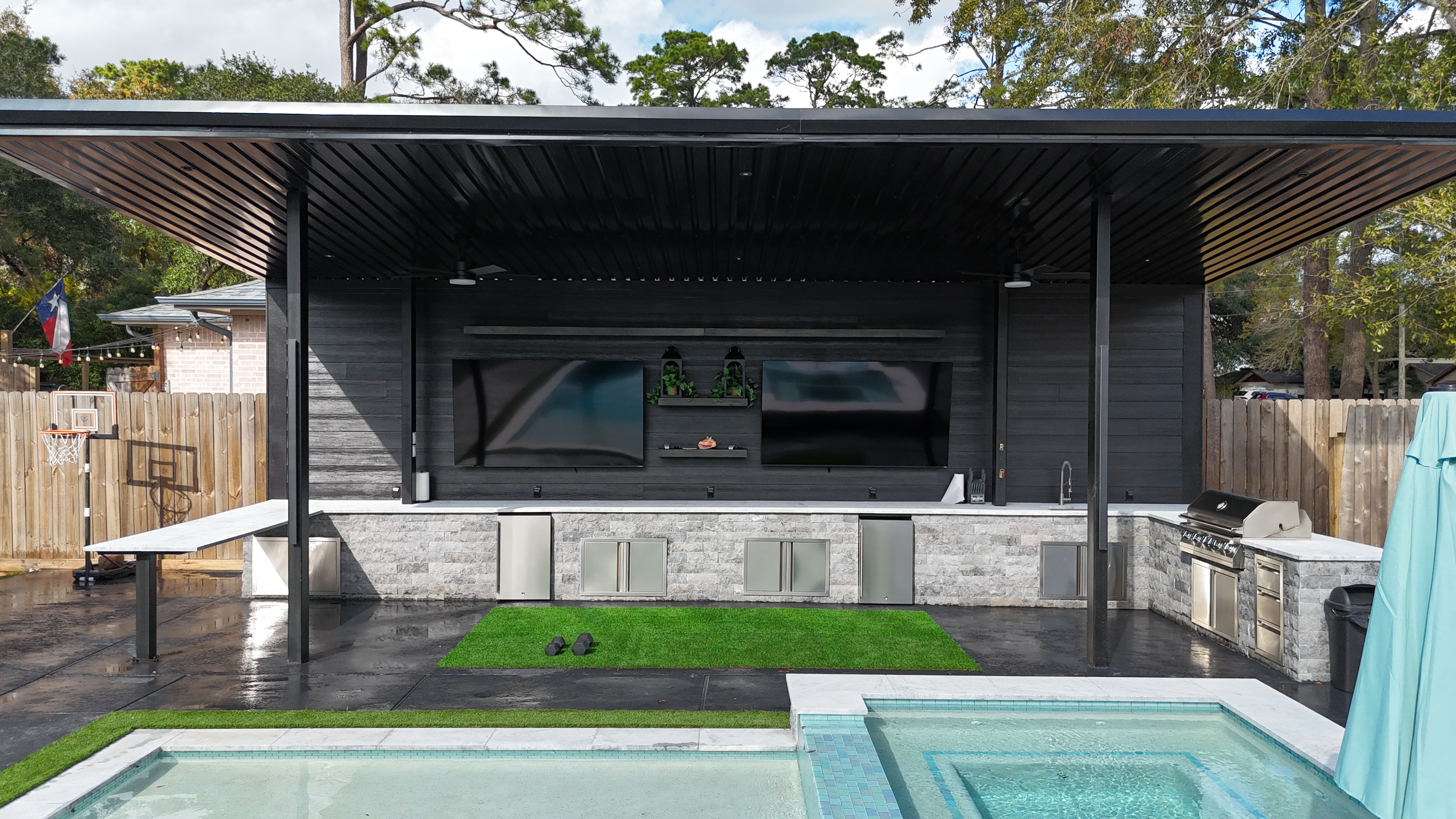 Luxury backyard transformation