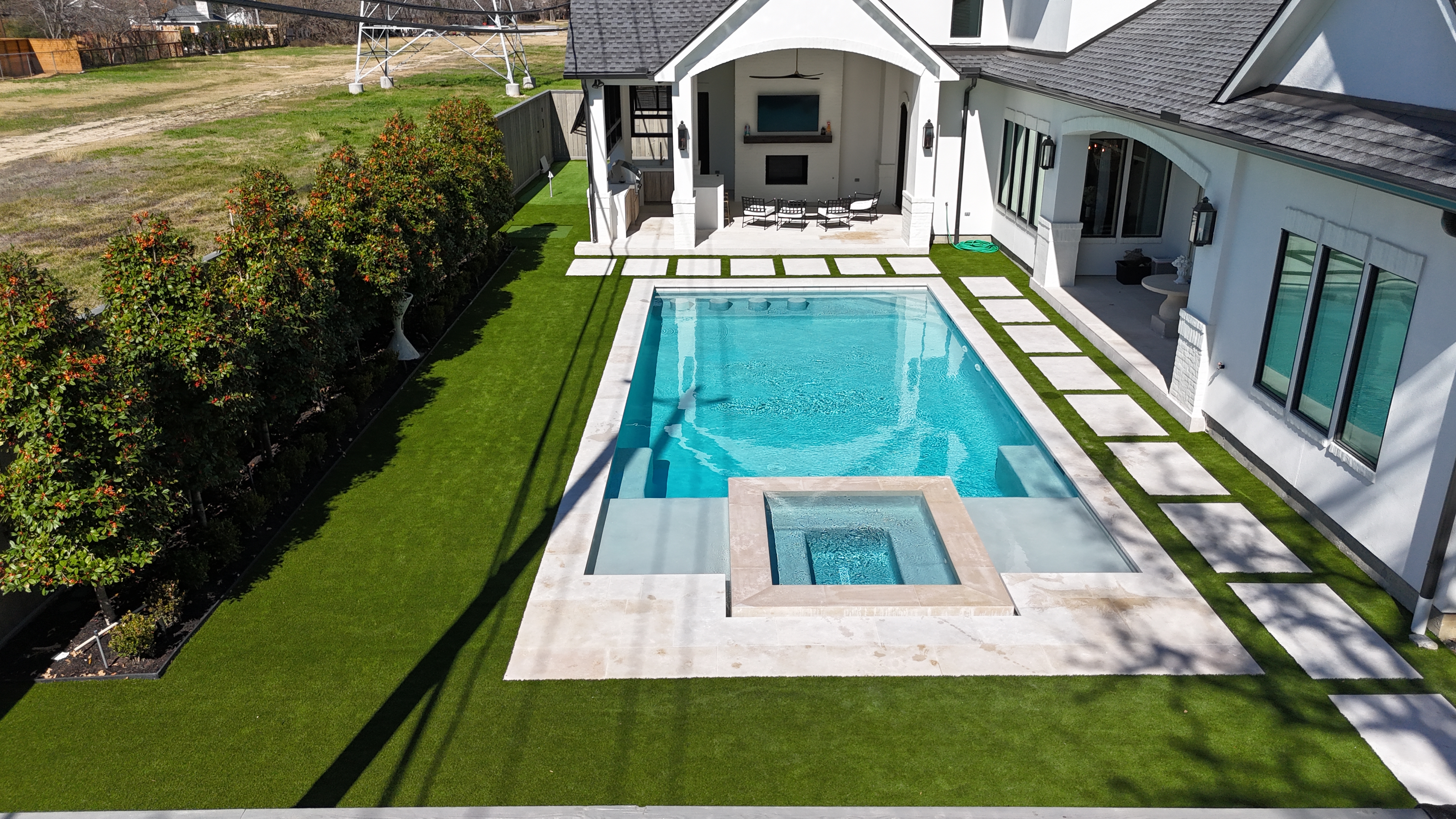 Luxury backyard transformation