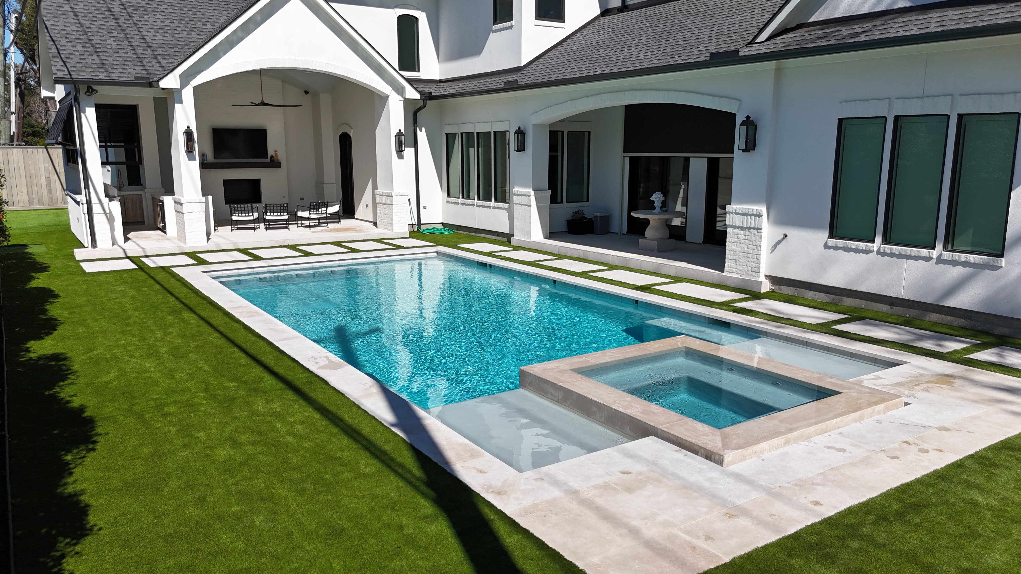 Luxury backyard transformation