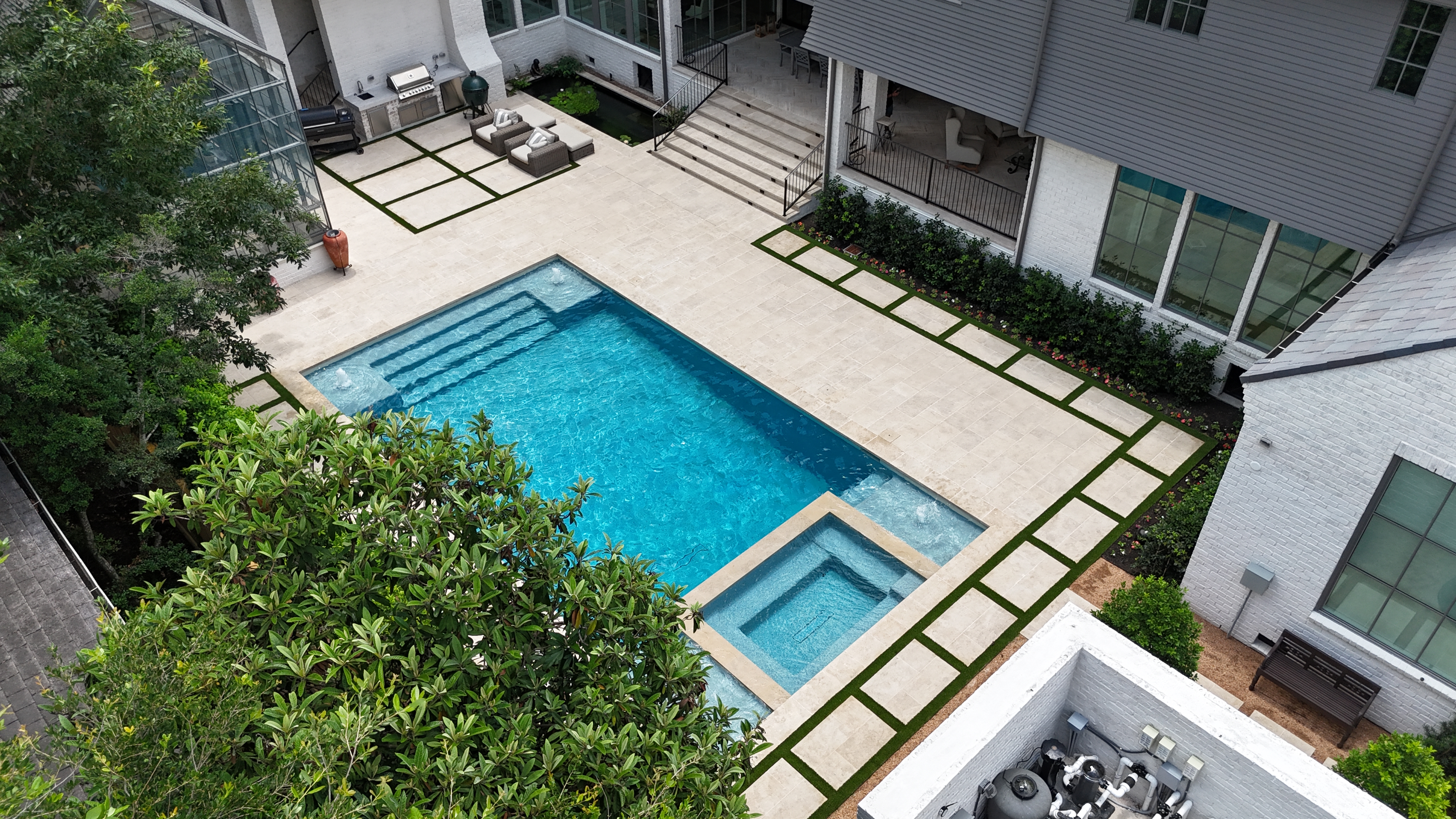 Luxury backyard transformation