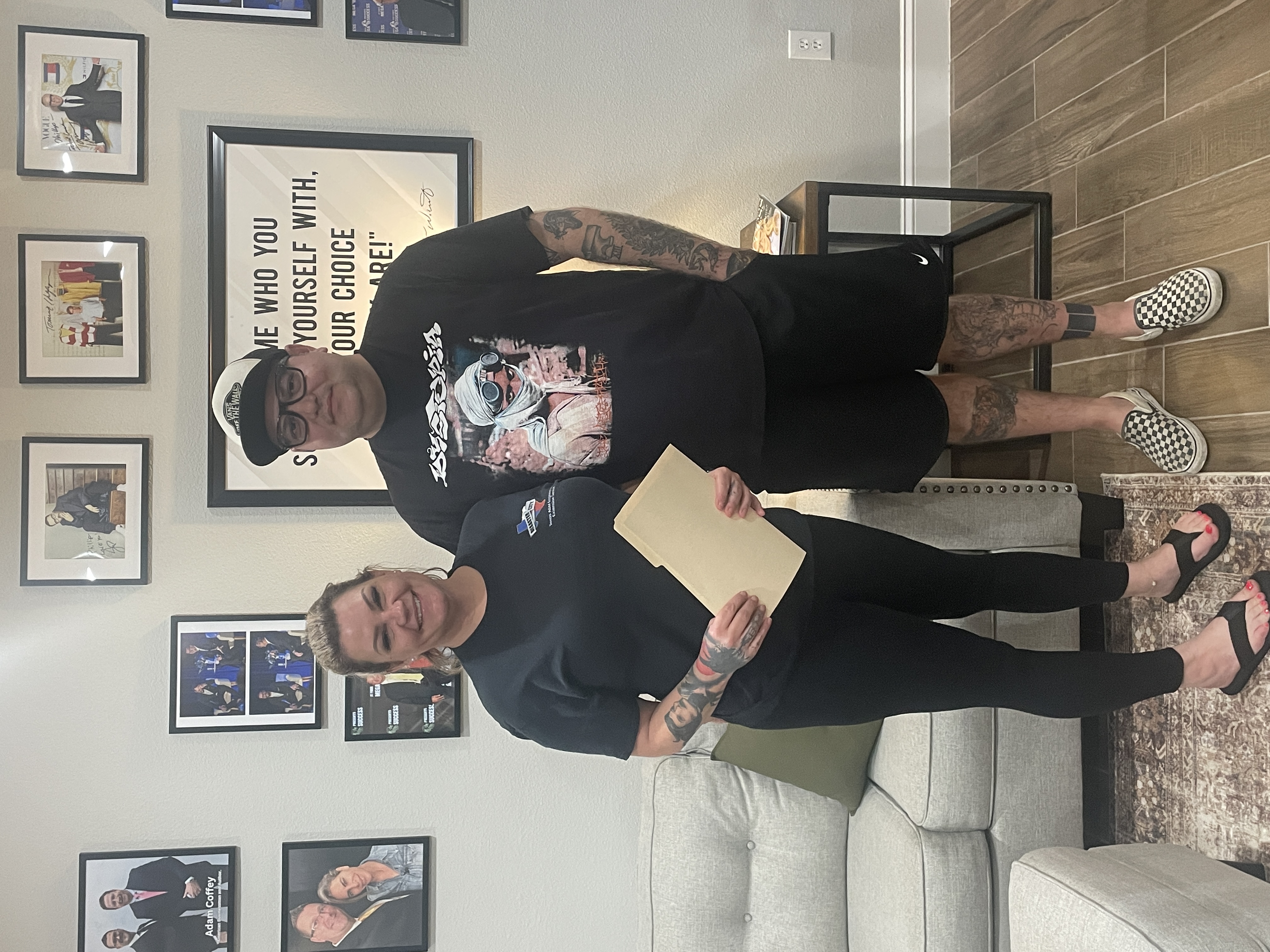 Sunni and Talvin, happy homeowners
