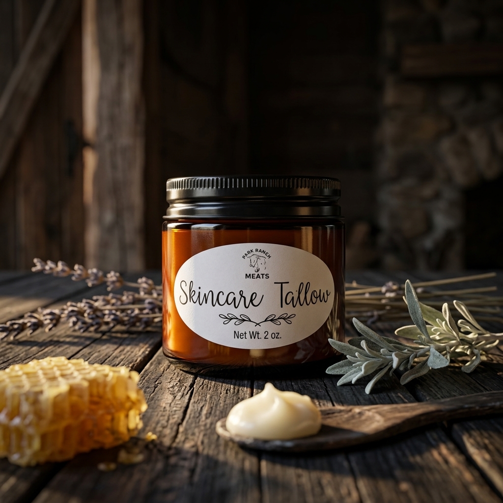 Tallow and beef-based goods at Park Ranch Meats