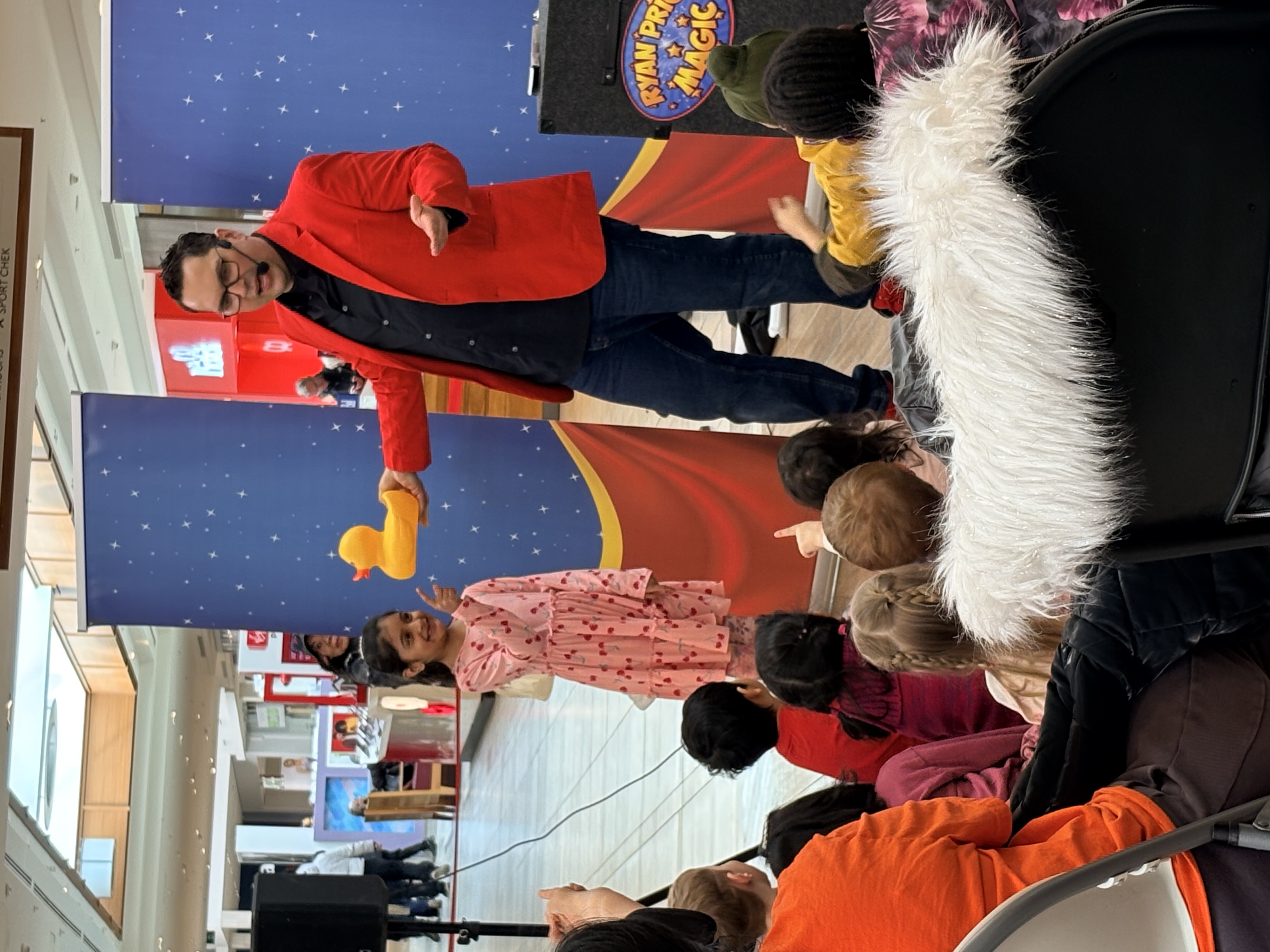 Ryan Price performing magic at an event