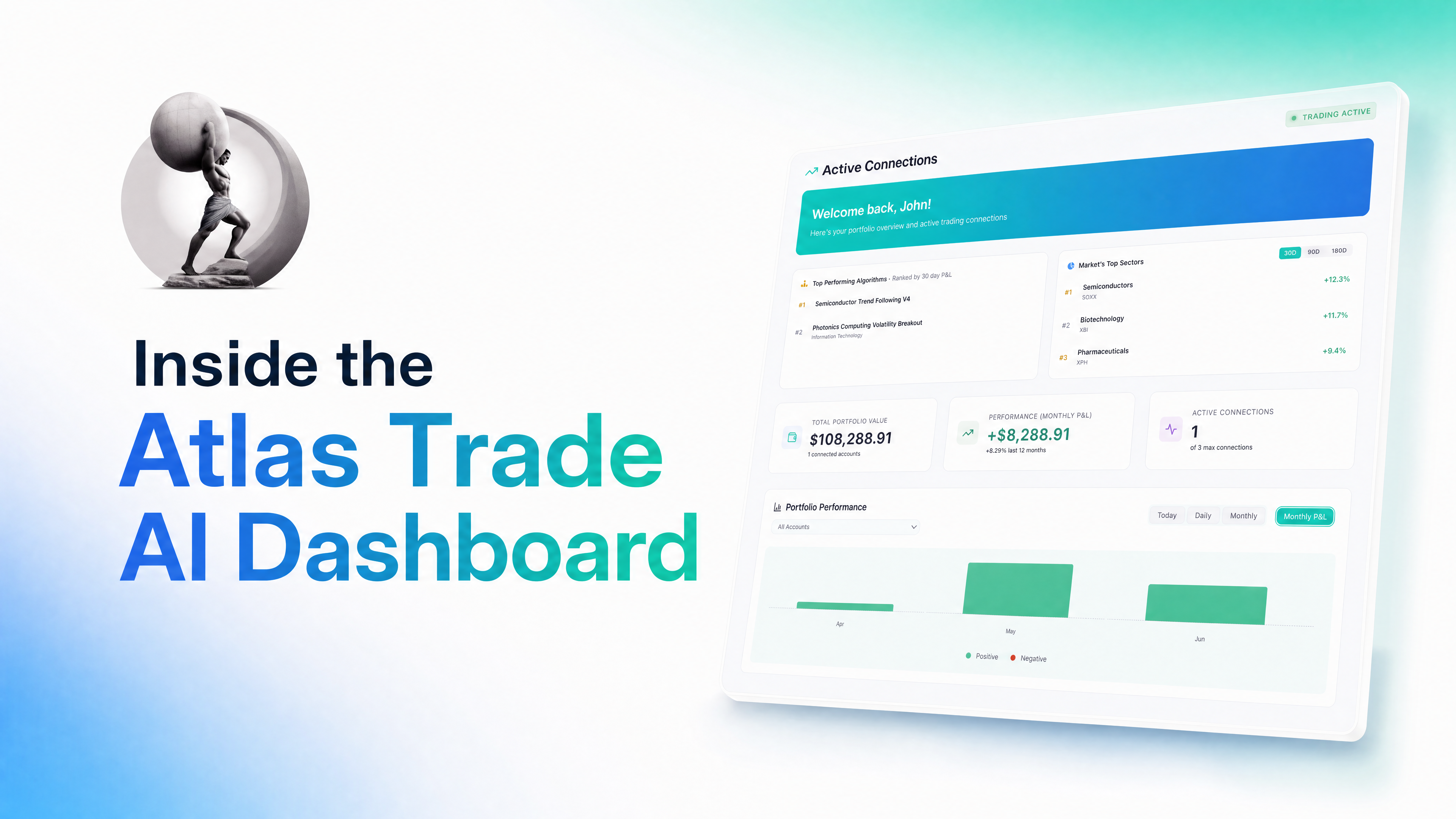 Atlas Trade AI dashboard overview video