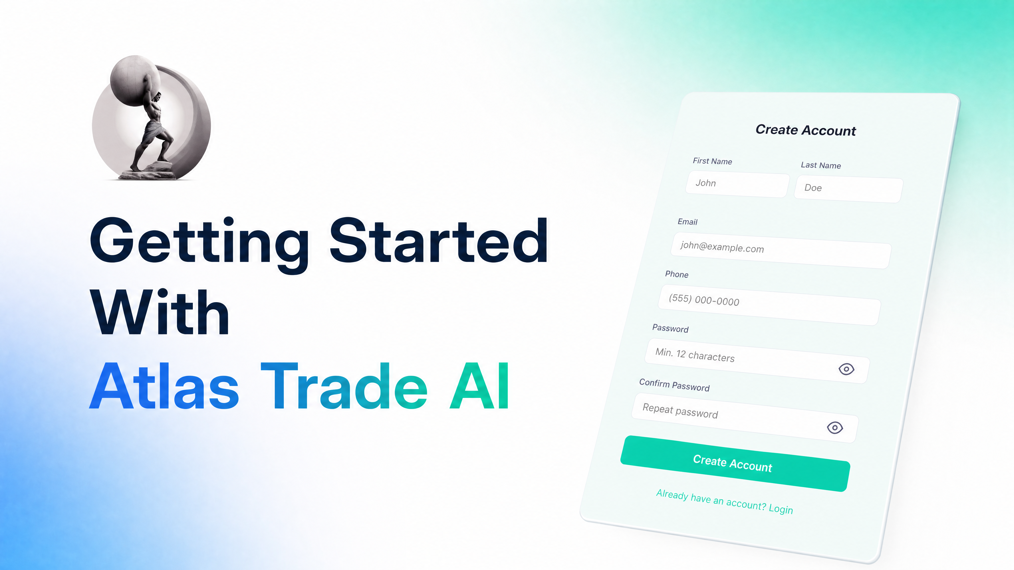 Atlas Trade AI registration process video