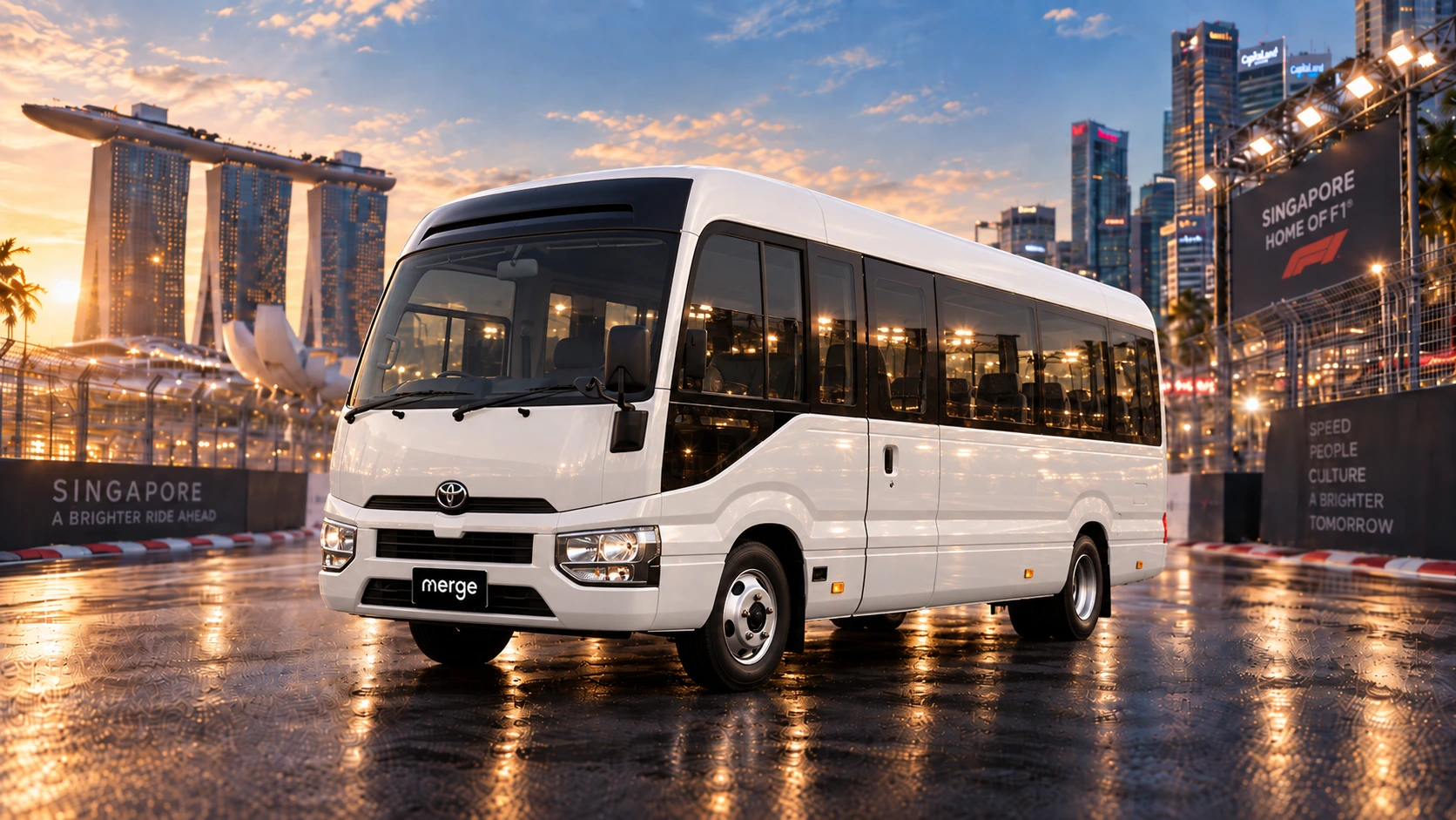 23-Seater Minibus — representative vehicle from Merge fleet