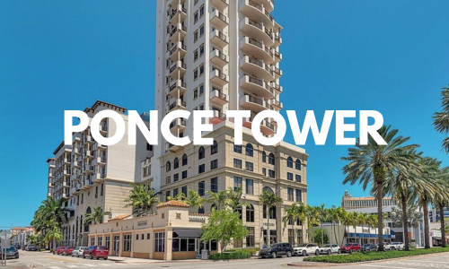 departamentos en venta en el edificio Ponce Tower, coral gables