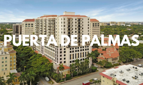 departamentos en venta en el edificio Puerta de Palmas, coral gables