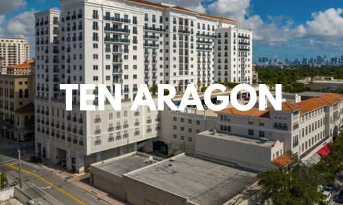 departamentos en venta en el edificio Ten Aragon, coral gables
