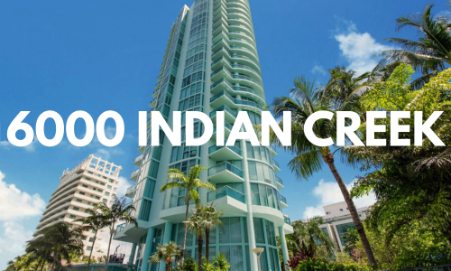 departamentos en venta en el edifício 6000 Indian Creek, Miami beach