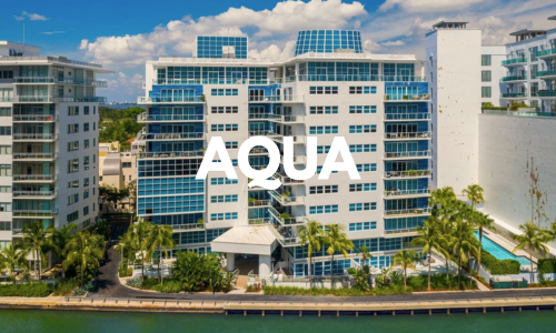 departamentos en venta en el edifício Aqua, Miami beach