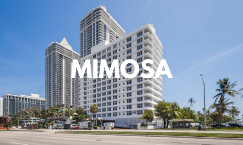 departamentos en venta en el edifício Mimosa, Miami beach