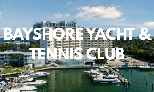 departamentos en venta en el edifício Bayshore Yacht & Tennis Club, north bay village