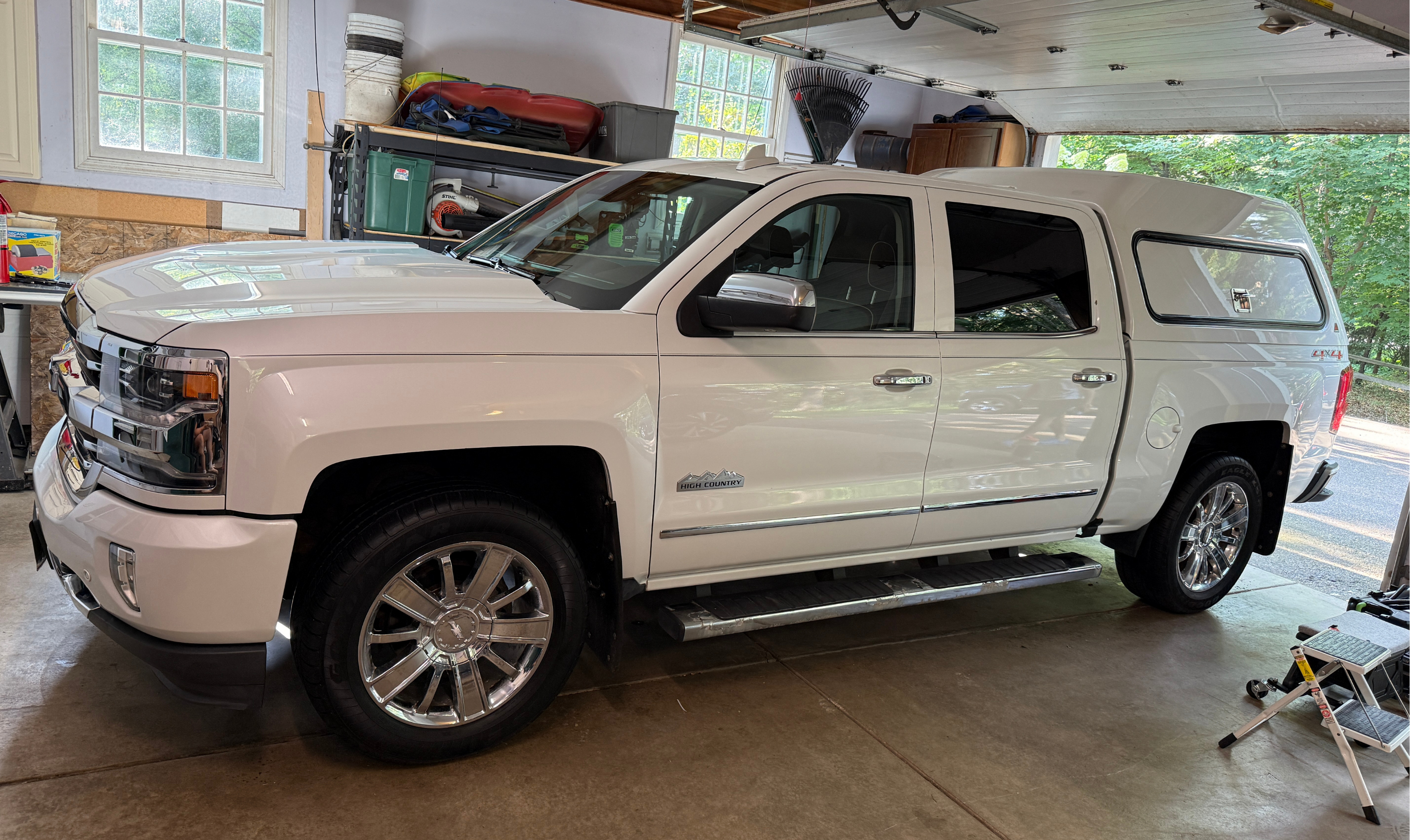 White Chevy Silverado High Country ceramic coated — ceramic coating Menomonie
