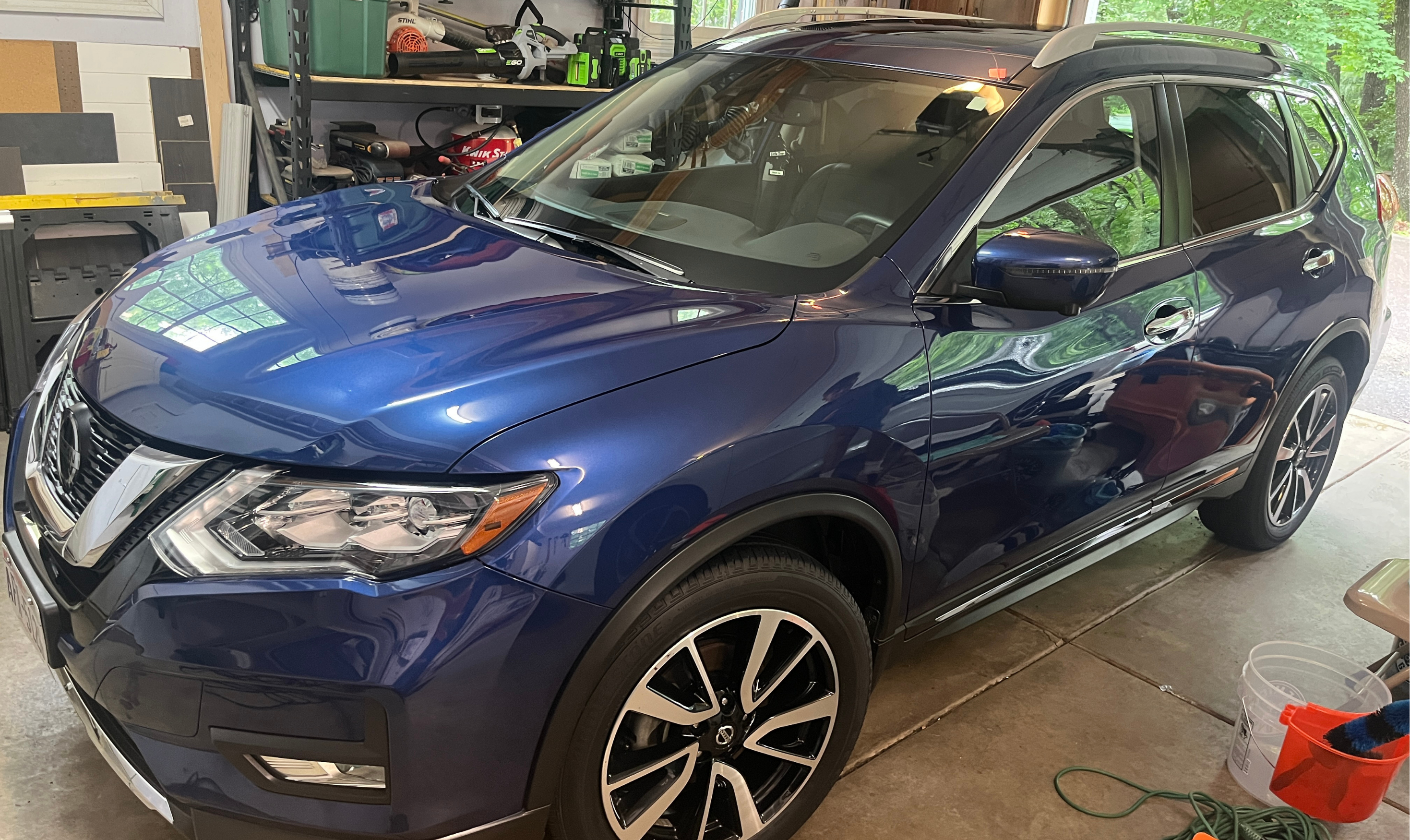 Clean white SUV after professional detail — mobile car detailing Eau Claire